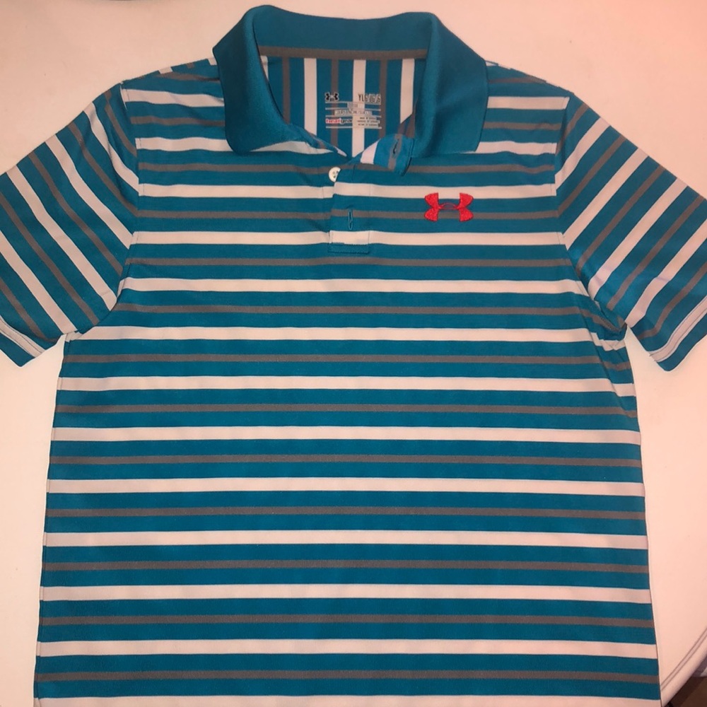 Boys large Under Armour polo